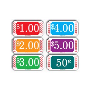 Denomination Roll Tickets