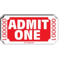 Admit One Roll Tickets