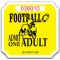 Adult Football Roll Tickets