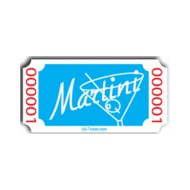 Martini Drink Bar Ticket