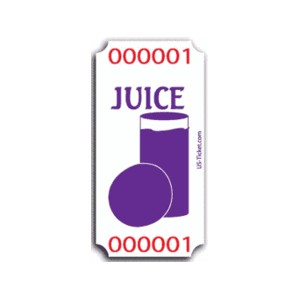 Juice Drink Ticket Rolls