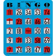 Easy-Read Finger-Tip Bingo Shutter Slide Card