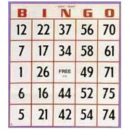 Jumbo Size Easy Read Bingo Cards