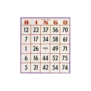 Jumbo Size Easy Read Bingo Cards