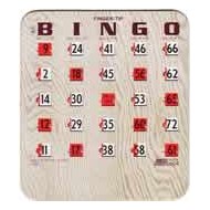 Finger Tip Bingo Shutter Slide Cards 
