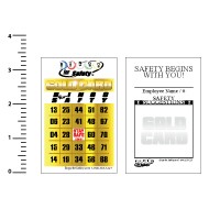 Wallet Sized SAFETY Program GOLD Card