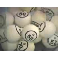 BINGO BALL- WHITE 2 Numbers