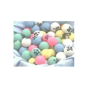 BINGO BALL- MULTI W/ 1 JUMBO NUMBER